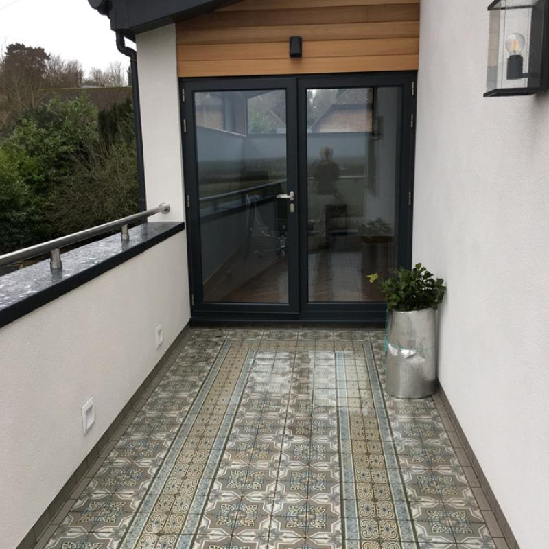Resulting patio lay based on the technical drawing Resulting patio lay based on the technical drawing