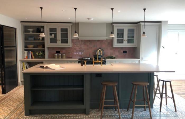 An early 20th century restored ceramic in a north London kitchen An early 20th century restored ceramic in a north London kitchen