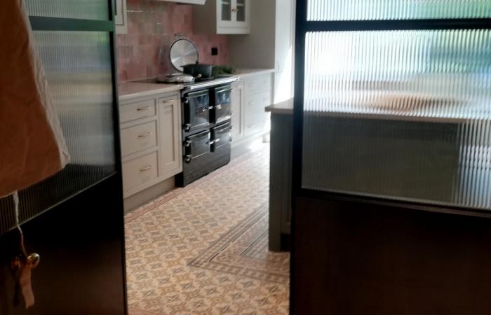 An early 20th century restored ceramic in a north London kitchen An early 20th century restored ceramic in a north London kitchen