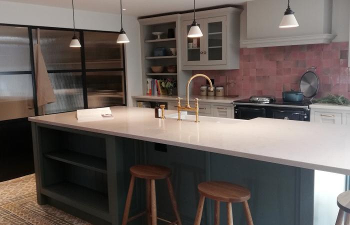 An early 20th century restored ceramic in a north London kitchen An early 20th century restored ceramic in a north London kitchen