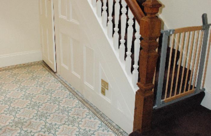 A large Art Nouveau entrance hall in Dulwich, London