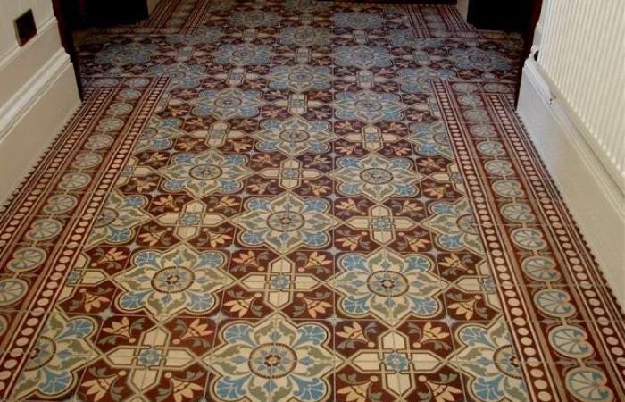 A large turn of the century entrance hallway in Cheshire, England