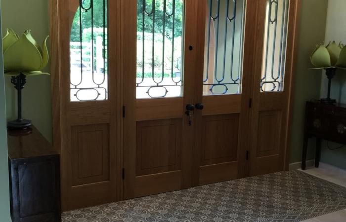 An entrance hall with a difference in a Hampshire village home