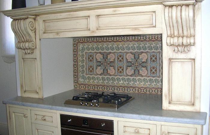 An antique tiled patio in Melbourne, Australia An antique tiled patio in Melbourne, Australia
