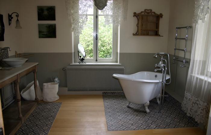 A period bathroom in the Vosges, France