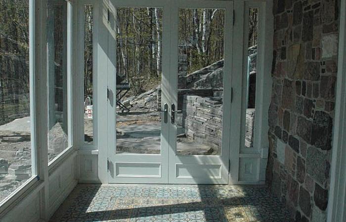 A porch and hallway in an Ontario renovation