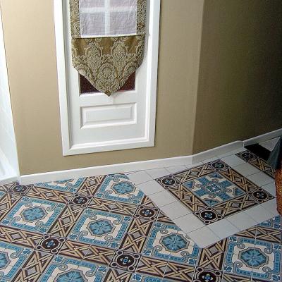 Three antique French floors in a Burgundy Farmhouse restoration 