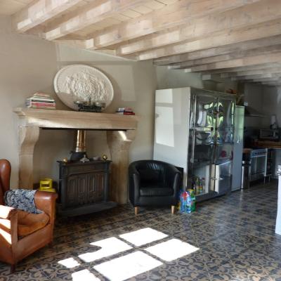 Three antique French floors in a Burgundy Farmhouse restoration 