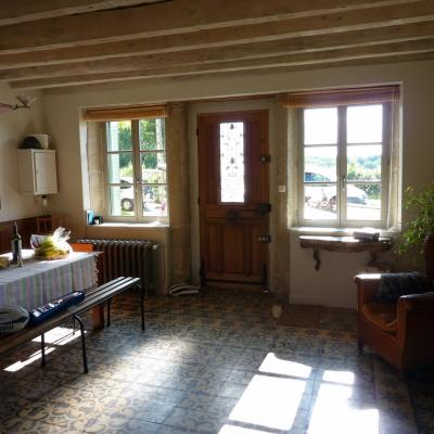 Three antique French floors in a Burgundy Farmhouse restoration 