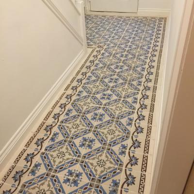 A French period ceramic in a Manchester hallway