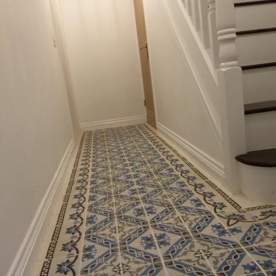 A French period ceramic in a Manchester hallway