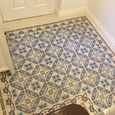 A French period ceramic in a Manchester hallway