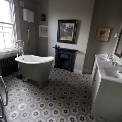 Antique French carreaux de ciments grace a Dublin, Ireland renovation