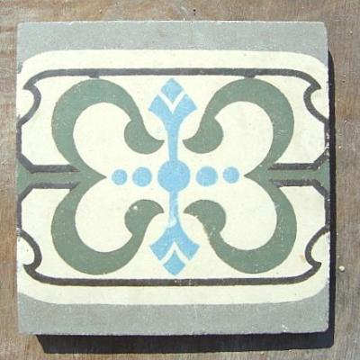 An early Art Nouveau floor in a bathroom in England