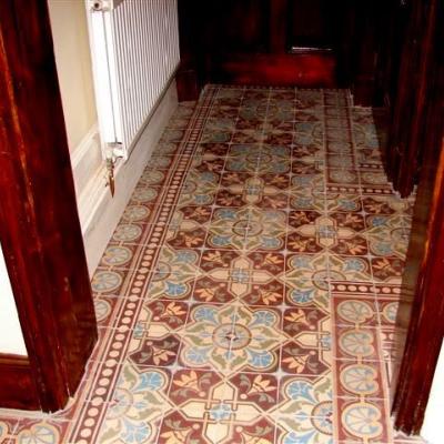 A large turn of the century entrance hallway in Cheshire, England