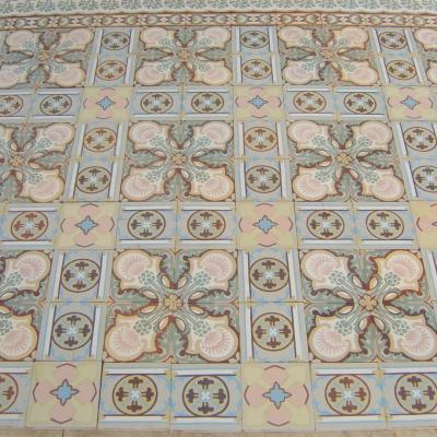 An antique tiled patio in Melbourne, Australia