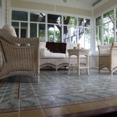 Art Nouveau elegance in a Northern California sunroom 