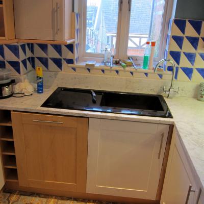 Two carreaux de ciments floors and a ceramic in this Kent house 