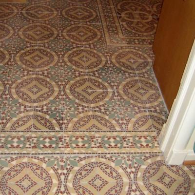 A Mosaic themed ceramic in a kitchen in Fairfax, Virginia