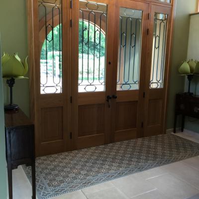 An entrance hall with a difference in a Hampshire village home