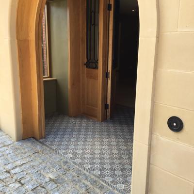 An entrance hall with a difference in a Hampshire village home