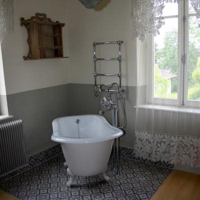 A period bathroom in the Vosges, France