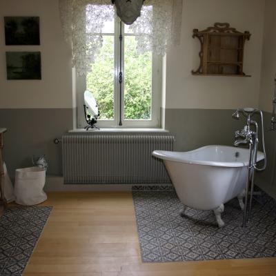 A period bathroom in the Vosges, France