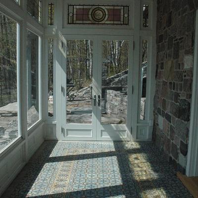 A porch and hallway in an Ontario renovation