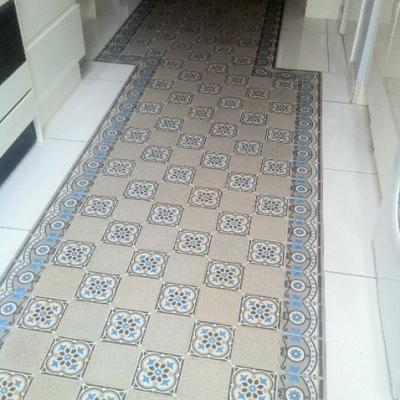 A centralised antique ceramic in this North London kitchen