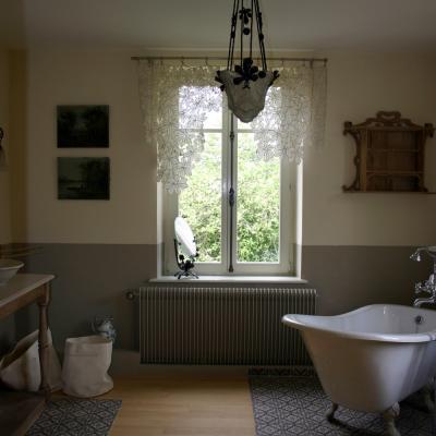 A period bathroom in the Vosges, France