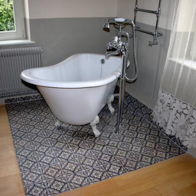 A period bathroom in the Vosges, France