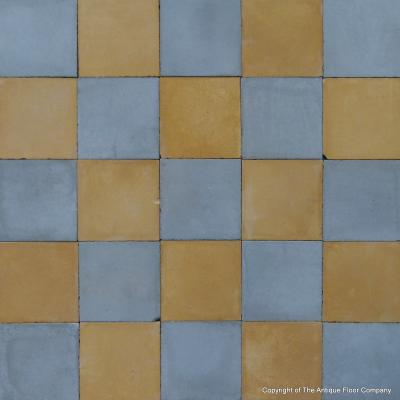 10.5m2+ antique French carreaux de ciments damier floor