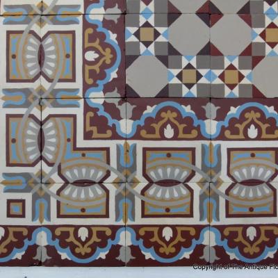 A 15.3m2 / 165 sq ft antique French Winckelmans floor