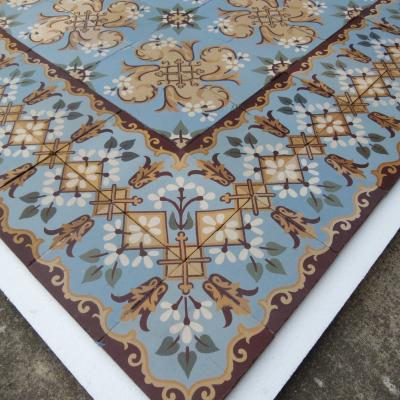 14.5m2  stunningly detailed early 20th century French ceramic floor