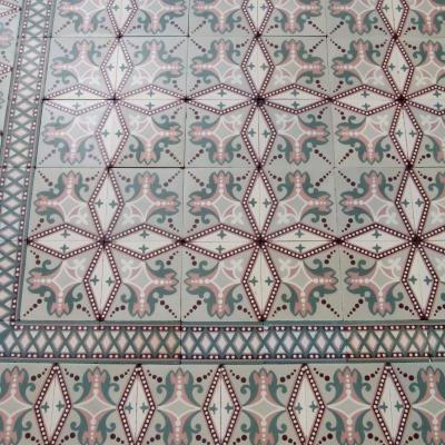 20m2+ / 215 sq ft antique art nouveau ceramic floor 