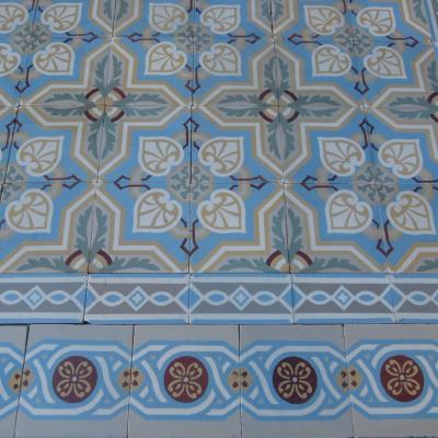 16m2 triple border antique Belgian ceramic floor