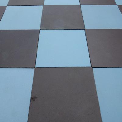 18m2 to 21.25m2  antique Boch Freres damier tiles