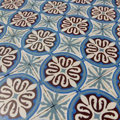 c.1.85m2 small antique Belgian ceramic floor