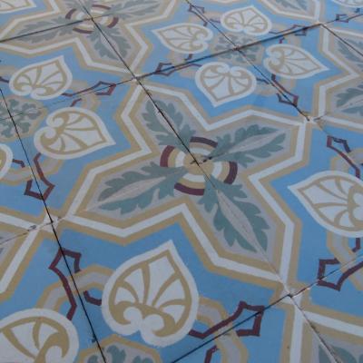 16m2 triple border antique Belgian ceramic floor