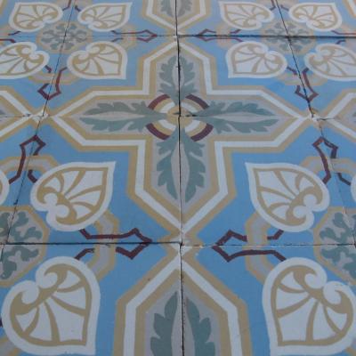 16m2 triple border antique Belgian ceramic floor