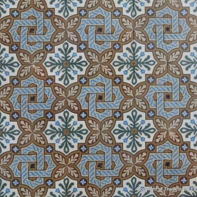 12.25m2 antique St Ghislaine ceramic floor with border options