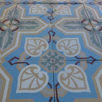 16m2 triple border antique Belgian ceramic floor