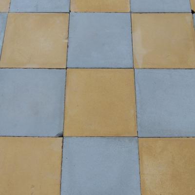 10.5m2+ antique French carreaux de ciments damier floor