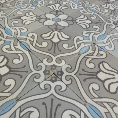 A beautiful 22m2 art nouveau ceramic floor 