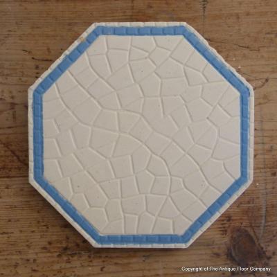 Handmade antique Boch Freres octagon ceramics, late 19th century 