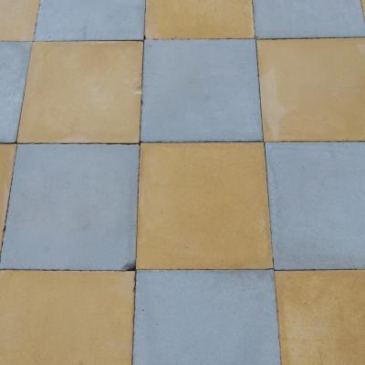 10.5m2+ antique French carreaux de ciments damier floor