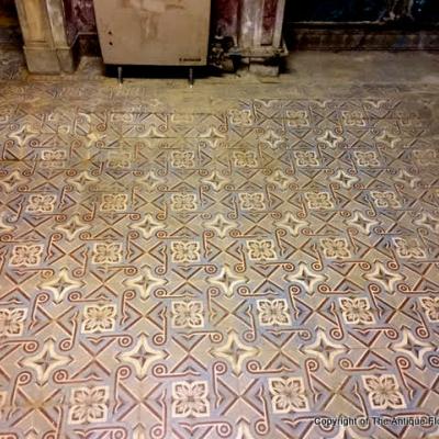 c.9m2 antique French Colozier floor pre-1913