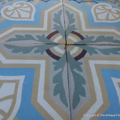 16m2 triple border antique Belgian ceramic floor