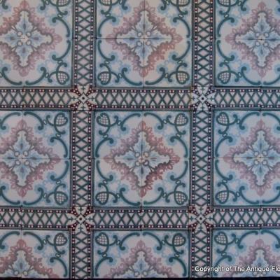 Stunning 19m2 to 20m2 Belgian ceramic art nouveau floor