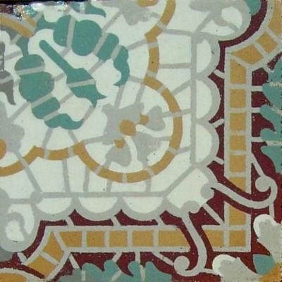 A Societe Morilame Belgian floor with same size borders